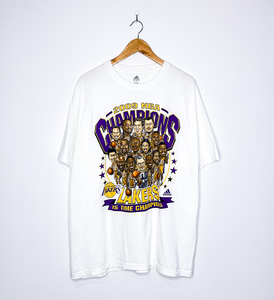 LOS ANGELES LAKERS "2009 NBA Champions" CARICATURE TEE