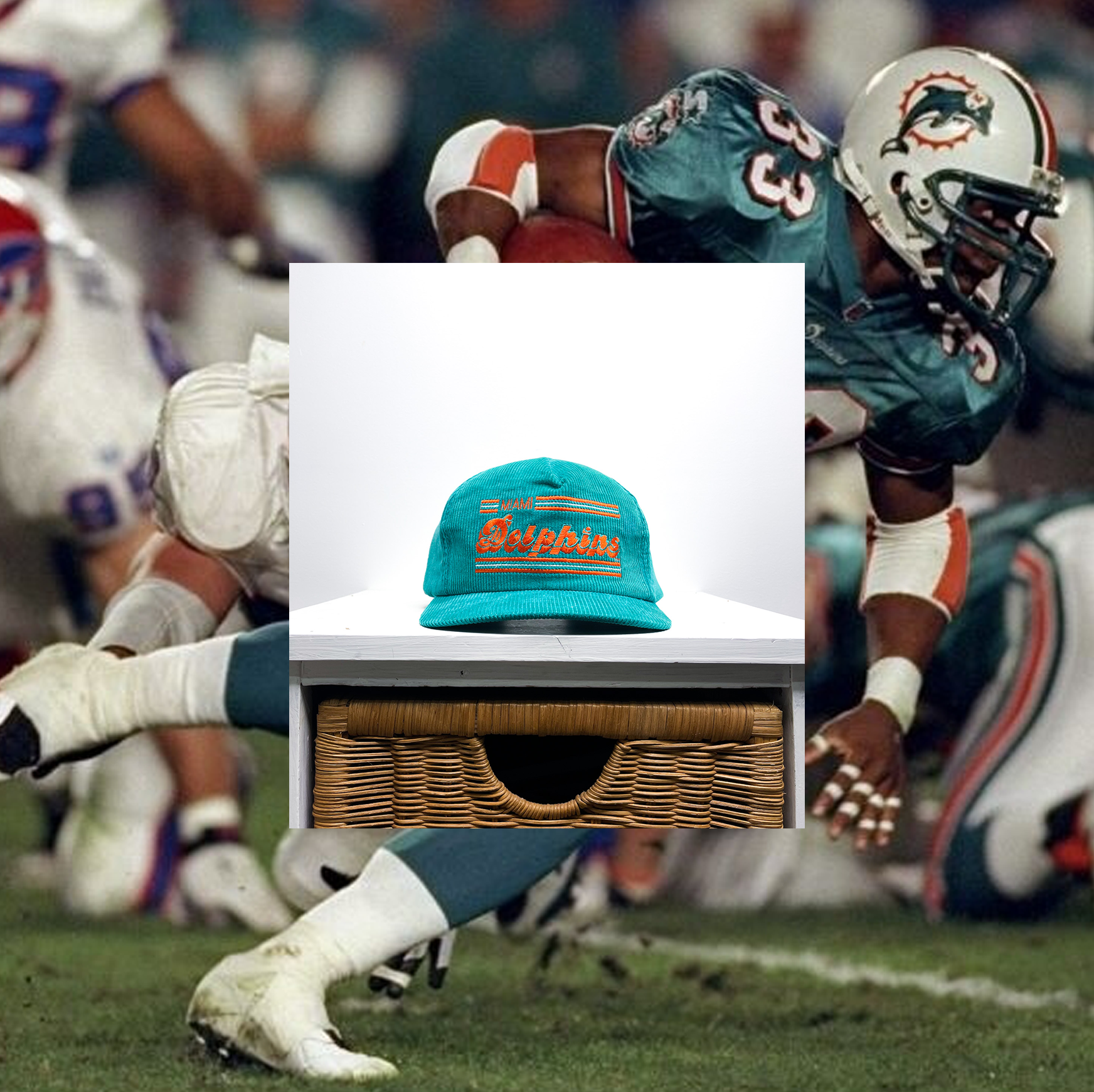 MIAMI DOLPHINS VINTAGE CORDUROY SNAPBACK