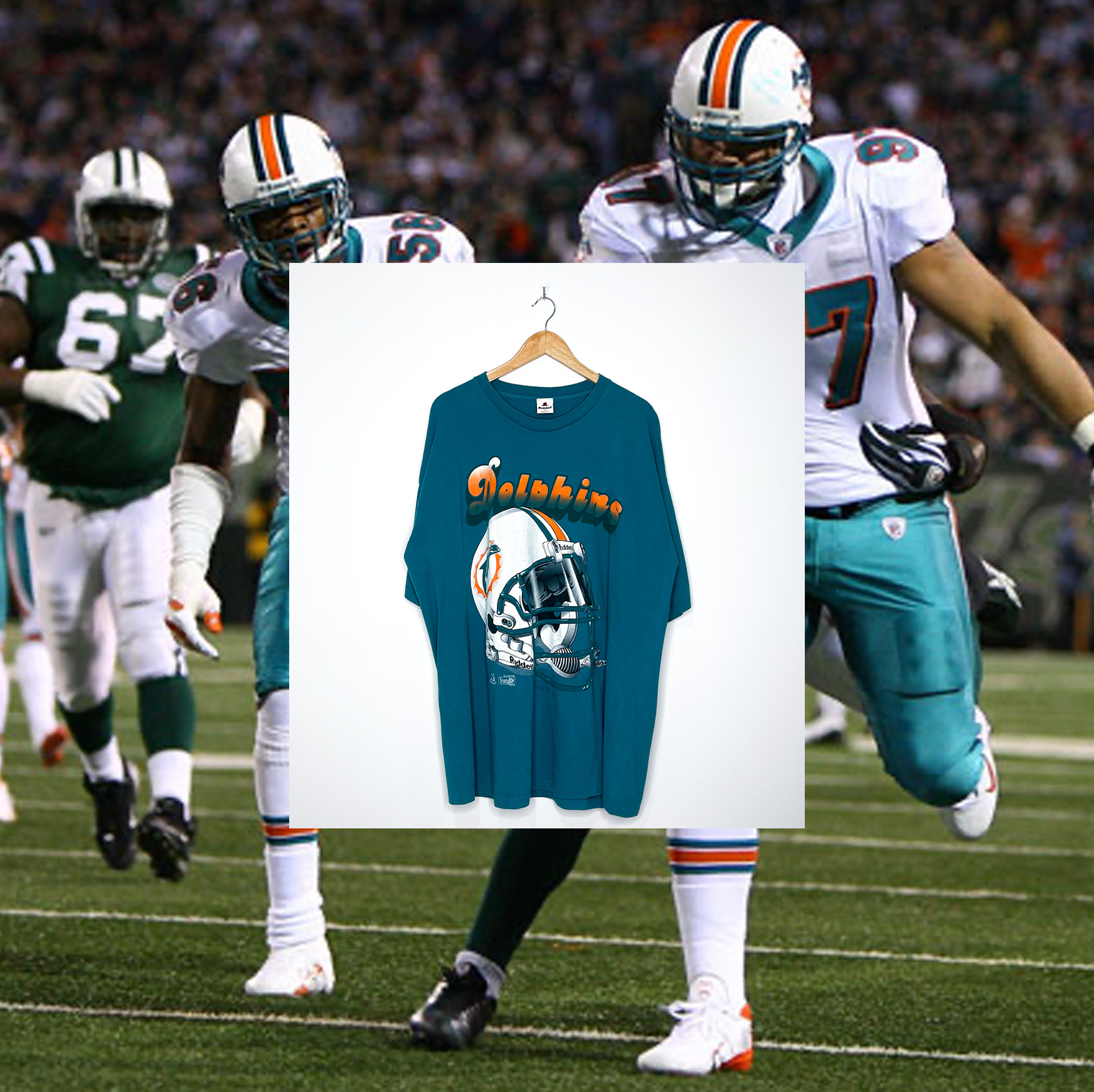 MIAMI DOLPHINS VINTAGE HELMET TEE