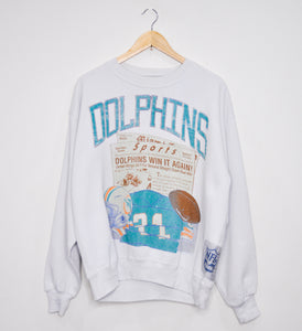 MIAMI DOLPHINS "Dolphins Win It Again" CREWNECK