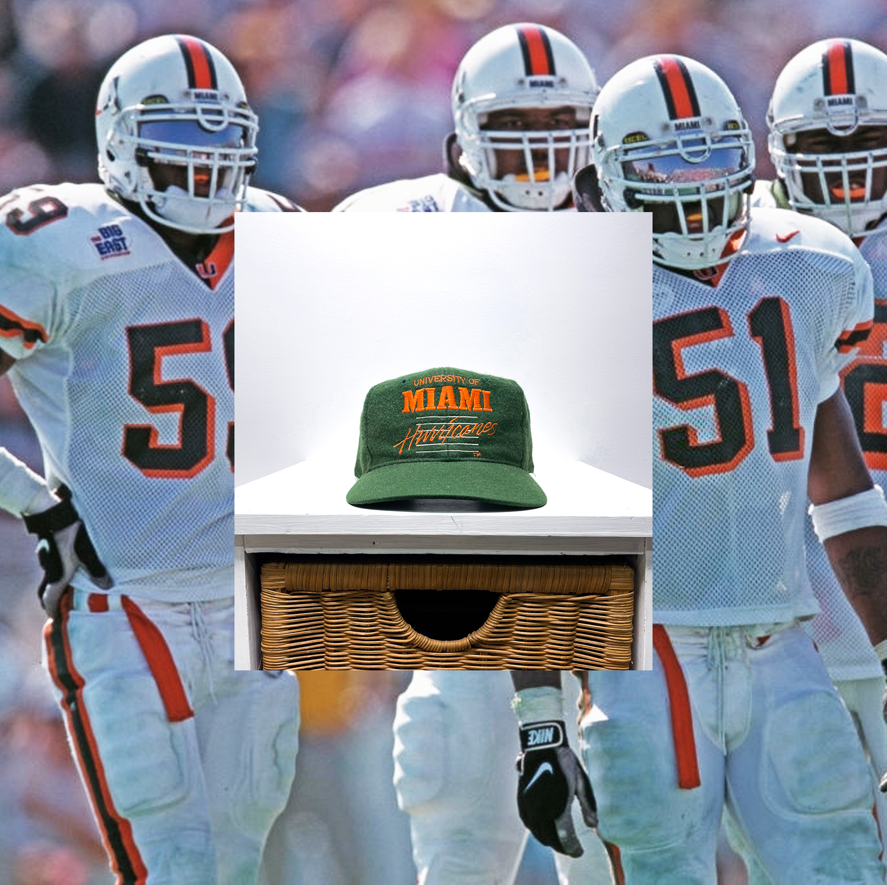 MIAMI HURRICANES VINTAGE SNAPBACK