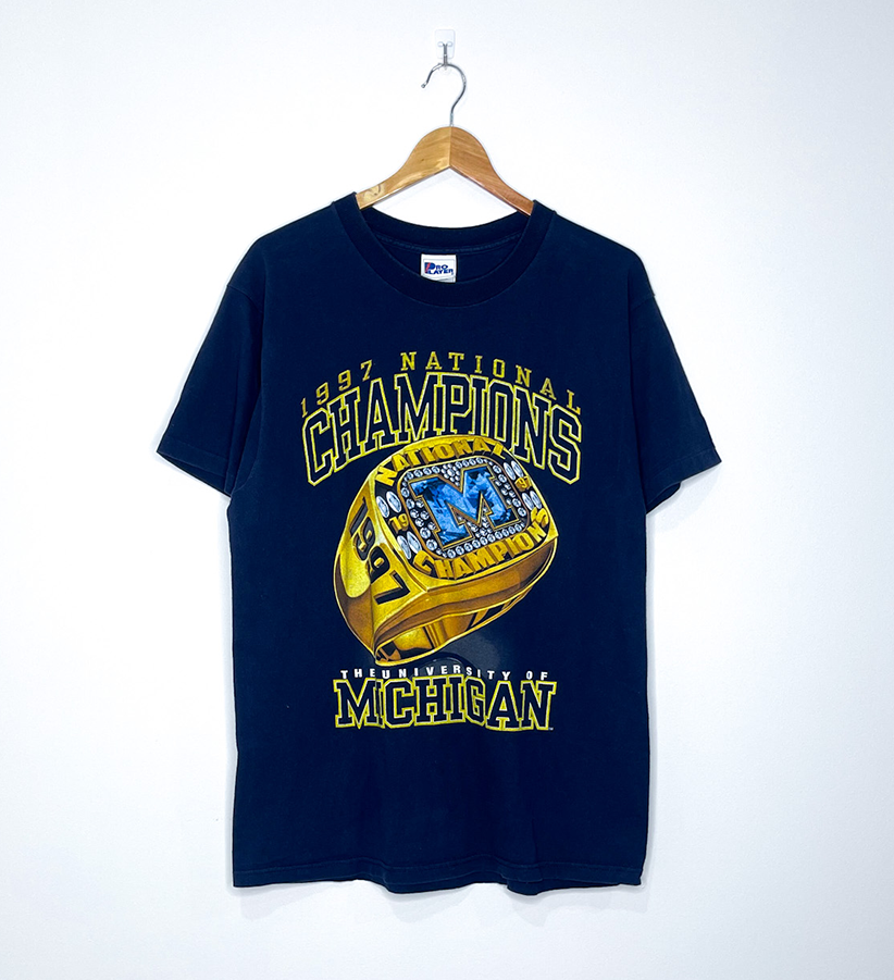 MICHIGAN WOLVERINES "1997 National Champion" VINTAGE RING TEE