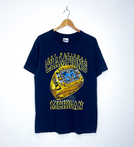 MICHIGAN WOLVERINES "1997 National Champion" VINTAGE RING TEE