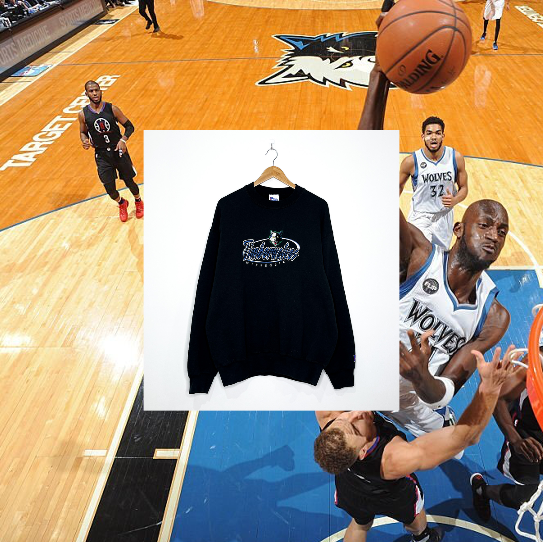 MINNESOTA TIMBERWOLVES VINTAGE CREWNECK