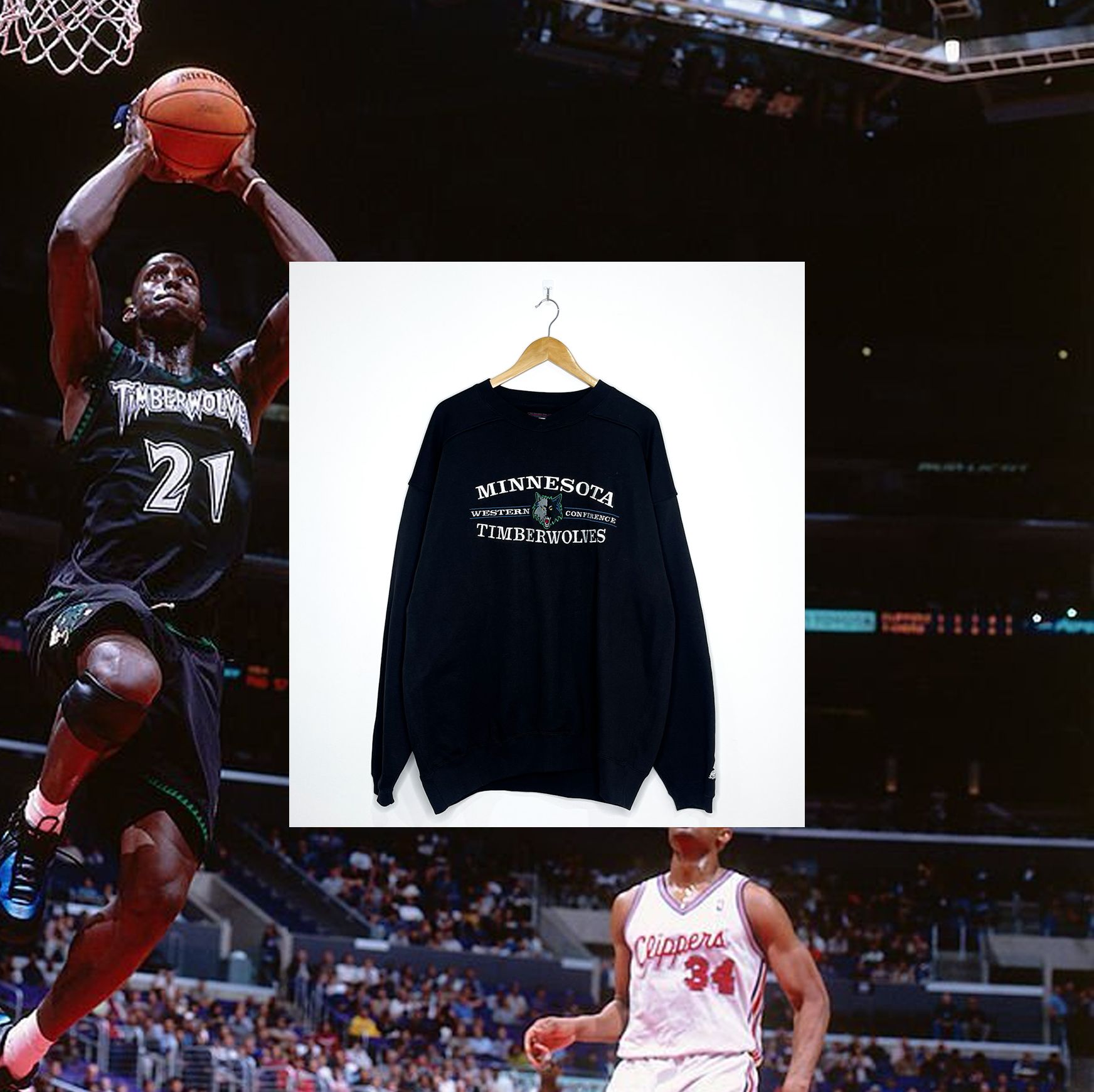 MINNESOTA TIMBERWOLVES VINTAGE CREWNECK