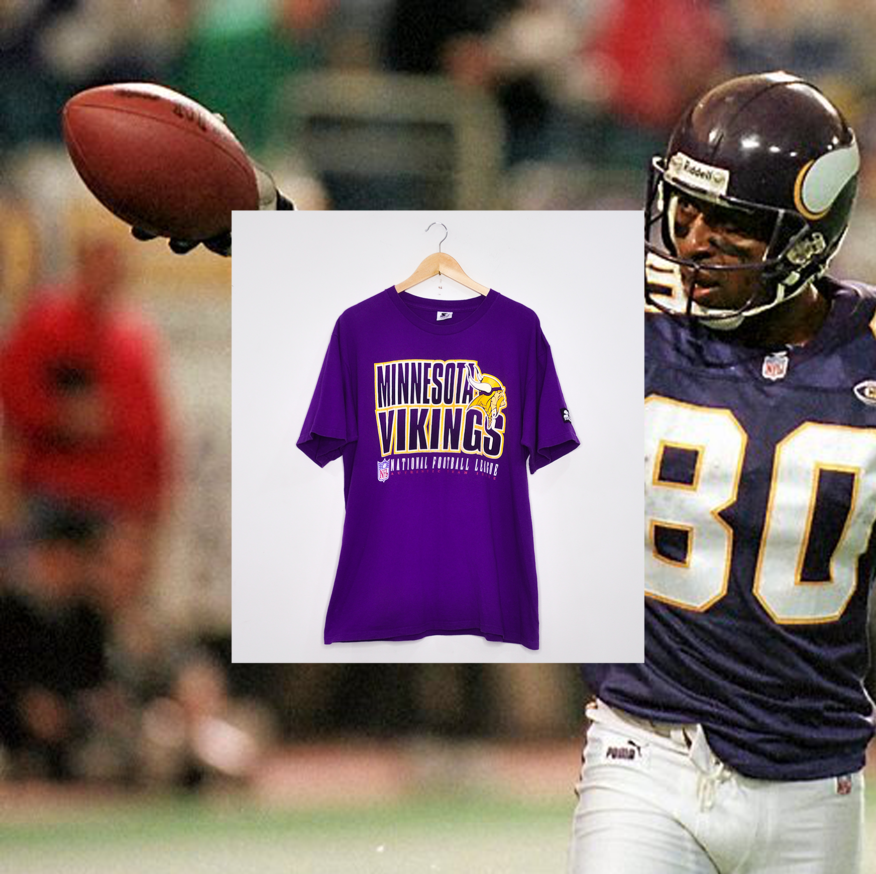 MINNESOTA VIKINGS VINTAGE SPELLOUT TEE
