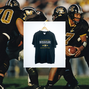 MISSOURI TIGERS EMBROIDERED VINTAGE TEE