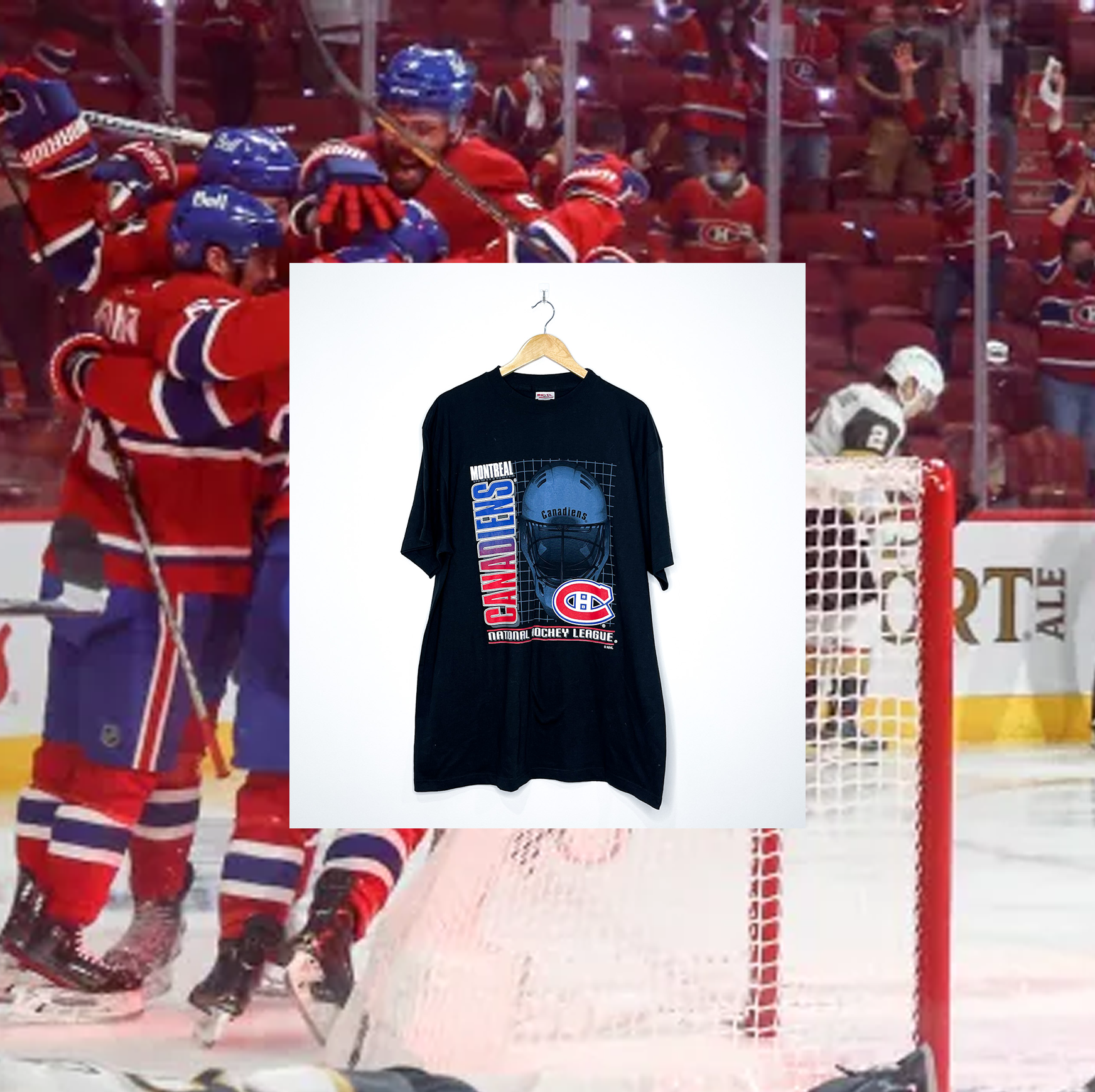 MONTREAL CANADIENS VINTAGE HELMET TEE