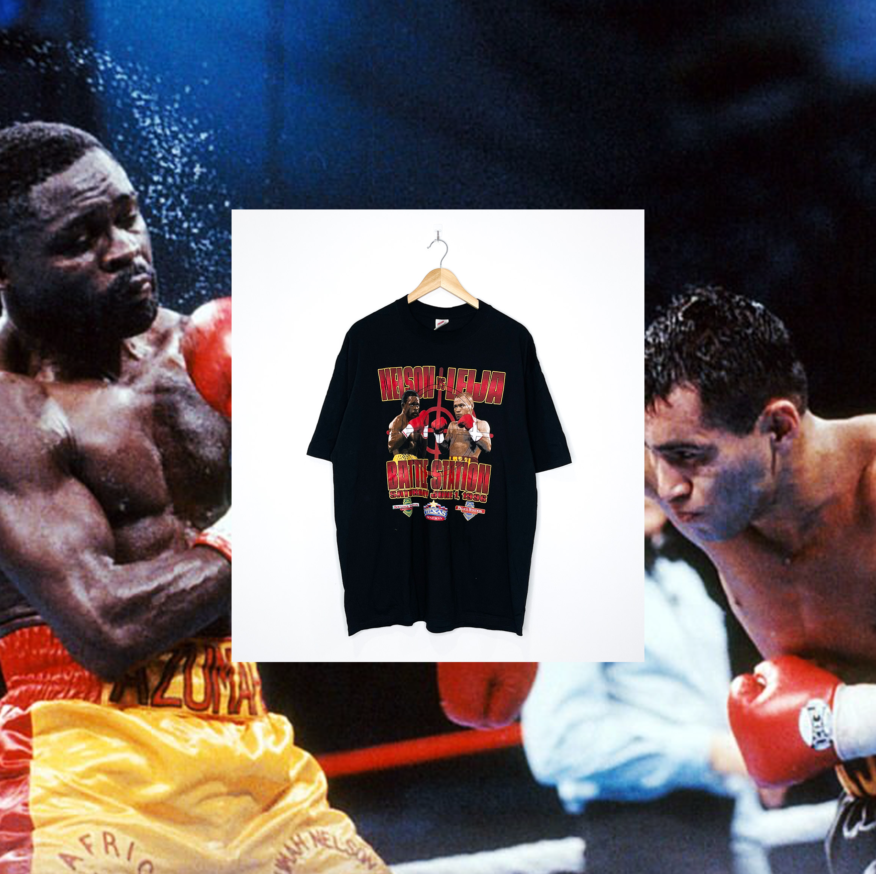 NELSON VS LEIJA VINTAGE BOXING TEE