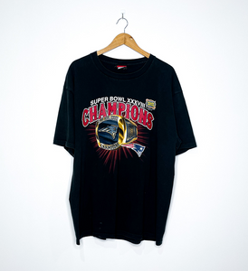 NEW ENGLAND PATRIOTS "Super Bowl XXXVIII Champions" VINTAGE RING TEE