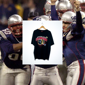 NEW ENGLAND PATRIOTS "Super Bowl XXXVIII Champions" VINTAGE RING TEE