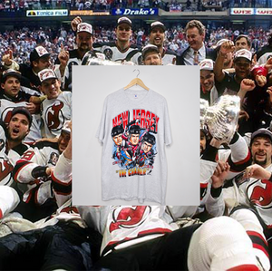 NEW JERSEY DEVILS "The Crash Line" CARICATURE TEE