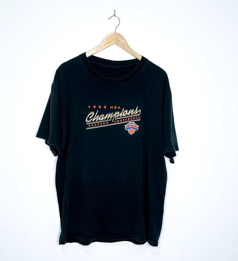 NEW YORK KNICKS "1999 Eastern Conference Champions" VINTAGE EMBROIDERED TEE