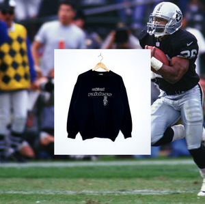 OAKLAND RAIDERS VINTAGE EMBROIDERED CREWNECK