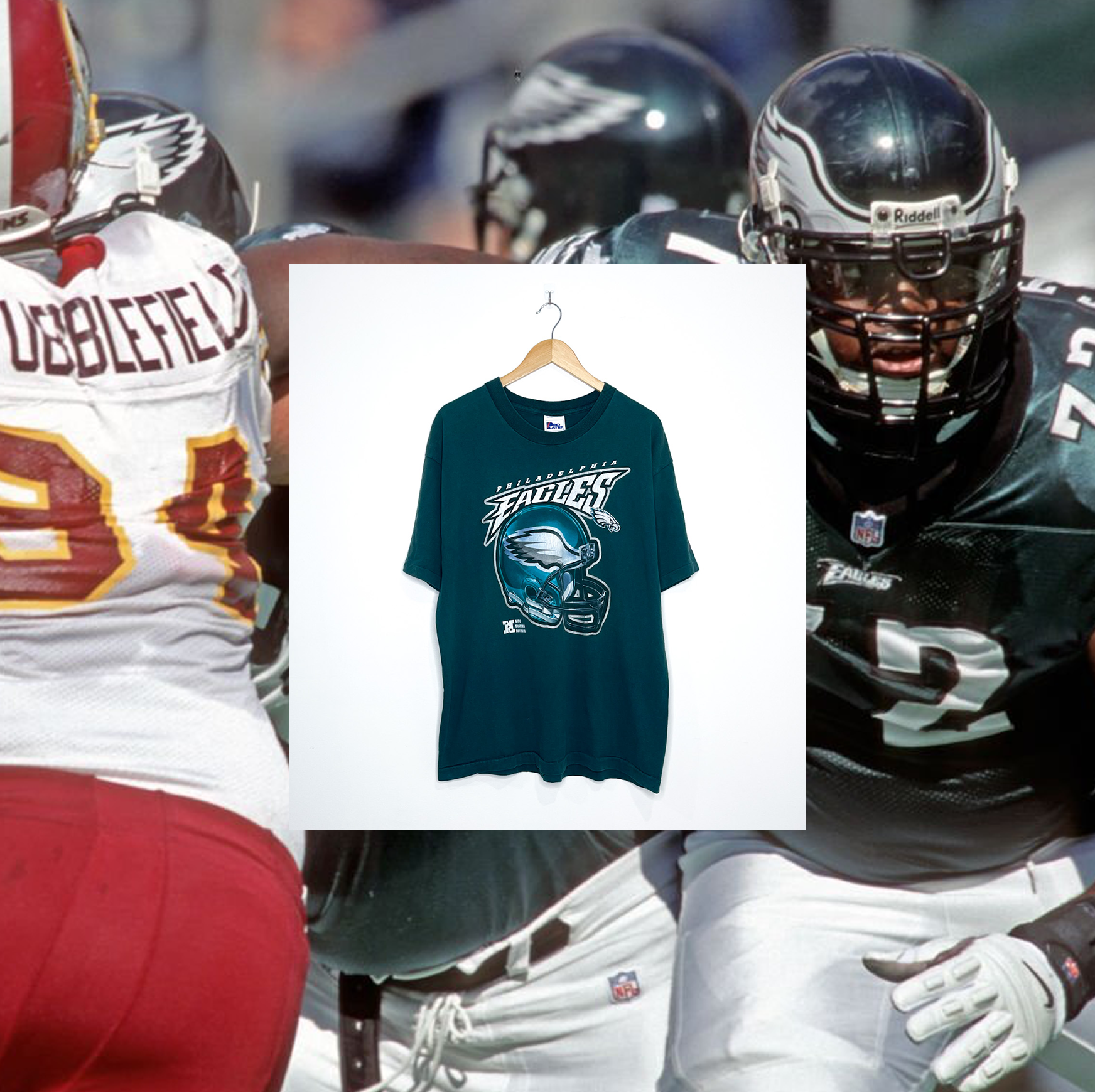 PHILADELPHIA EAGLES VINTAGE HELMET TEE