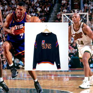PHOENIX SUNS EMBROIDERED VINTAGE CREWNECK
