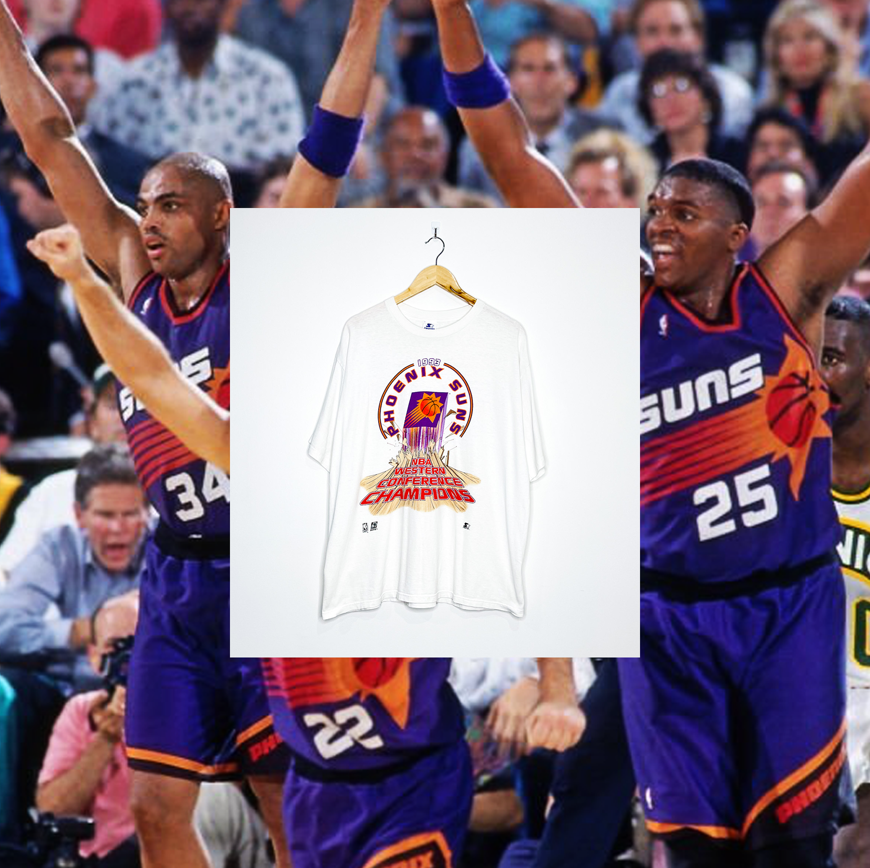 PHOENIX SUNS "1993 Western Conference Champions" VINTAGE TEE