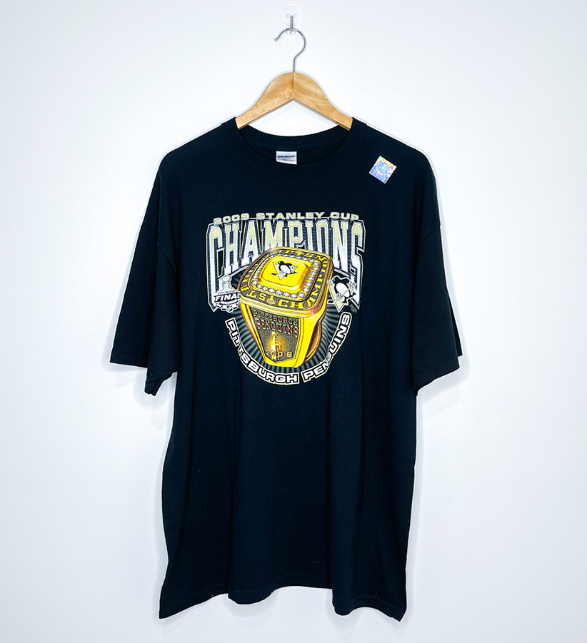 PITTSBURGH PENGUINS "2009 Stanley Cup Champions" TEE (Deadstock)