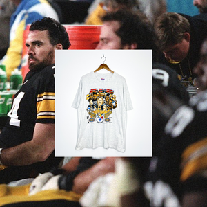 PITTSBURGH STEELERS "Super Bowl XXX AFC Champions" CARICATURE TEE