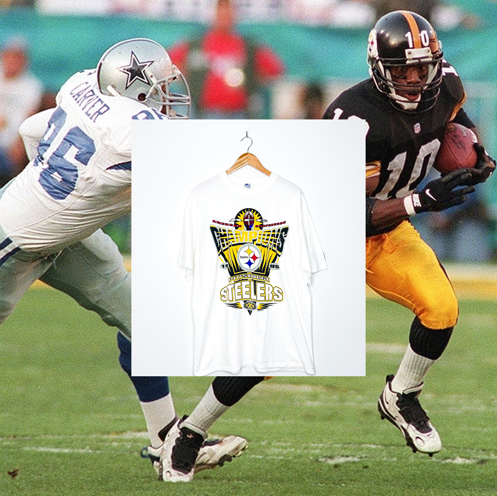 PITTSBURGH STEELERS "Super Bowl XXX AFC Champions" VINTAGE TEE
