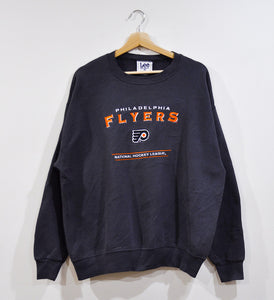 PHILADELPHIA FLYERS EMBROIDERED LOGO CREWNECK