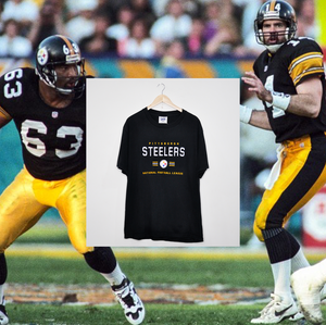 PITTSBURG STEELERS EMBROIDERED LOGO TEE