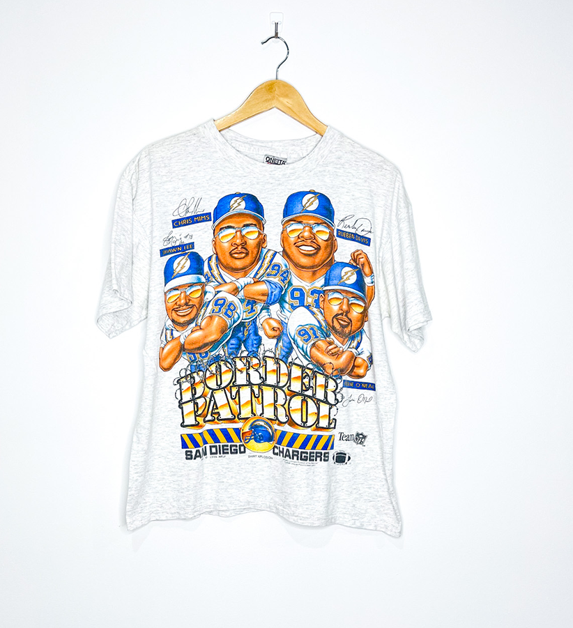 SAN DIEGO CHARGERS "Border Patrol" CARICATURE TEE
