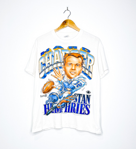 SAN DIEGO CHARGERS "Hard Charger Stan Humphries" CARICATURE TEE