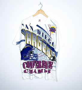 SAN DIEGO CHARGERS "Super Bowl XXIX Conference Champions" VINTAGE TEE