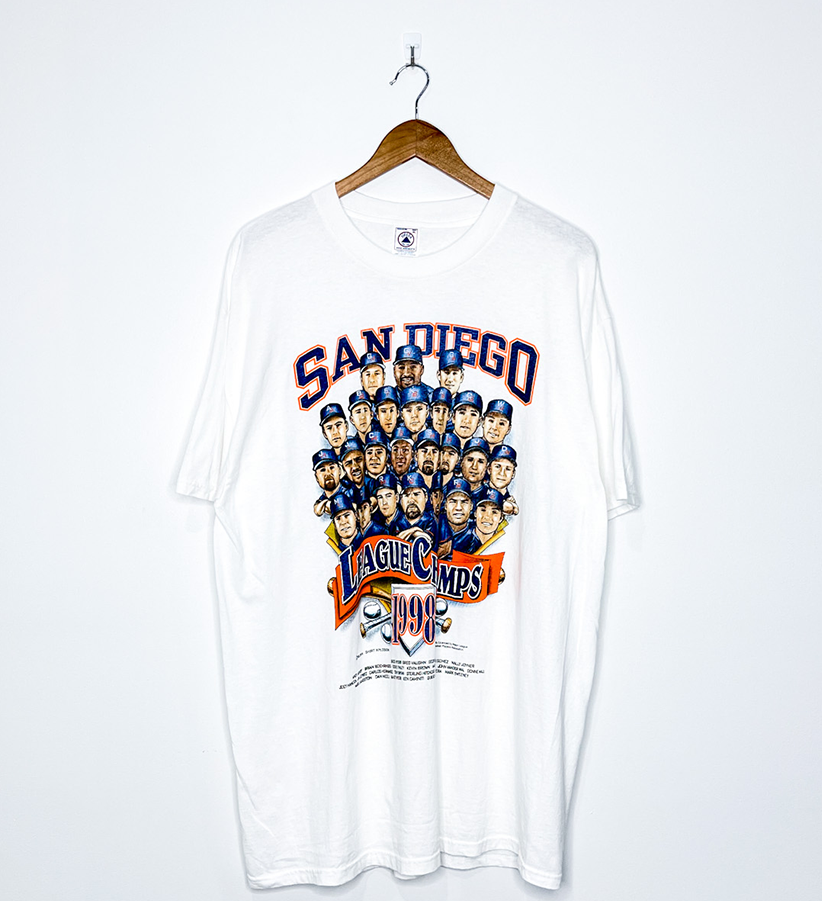 SAN DIEGO PADRES "1998 National League Champions" CARICATURE TEE