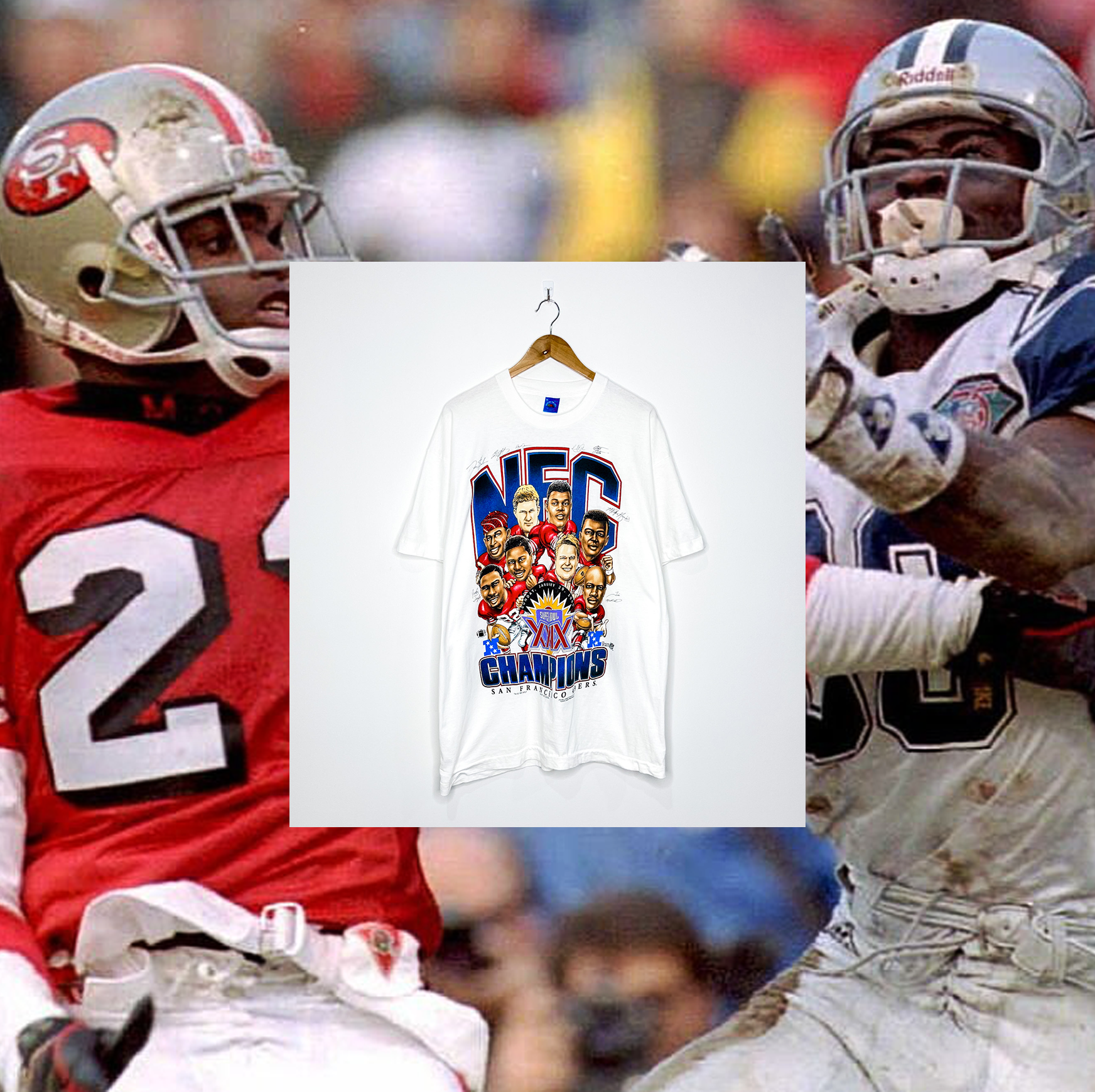 SAN FRANCISCO 49ERS "NFC Champions" CARICATURE TEE