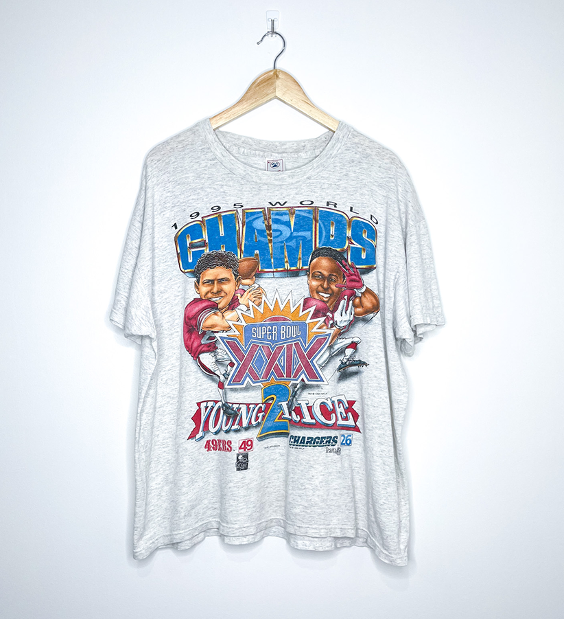 SAN FRANSISCO 49ERS "1995 World Champs" CARICATURE TEE