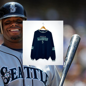 SEATTLE MARINERS VINTAGE EMBROIDERED CREWNECK