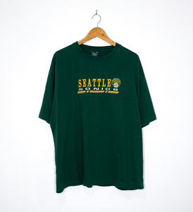 SEATTLE SONICS VINTAGE EMBROIDERED TEE