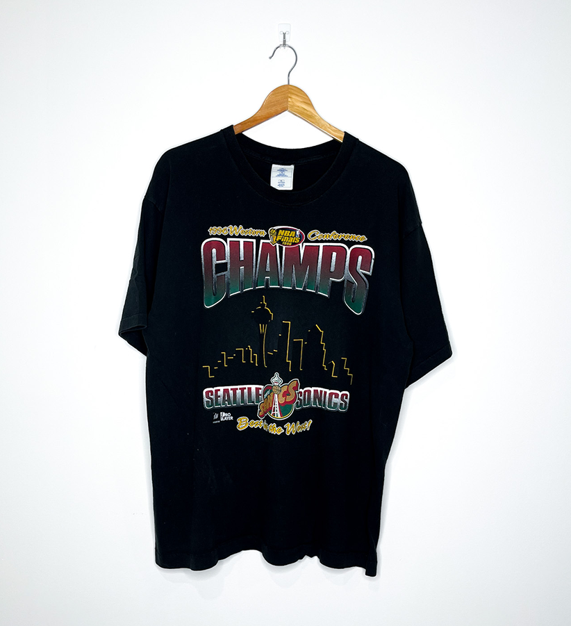 SEATTLE SONICS "1996 Western Conference Champs" VINTAGE TEE