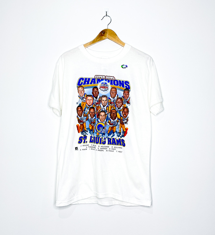 ST. LOUIS RAMS "Super Bowl XXXIV Champions" CARICATURE TEE