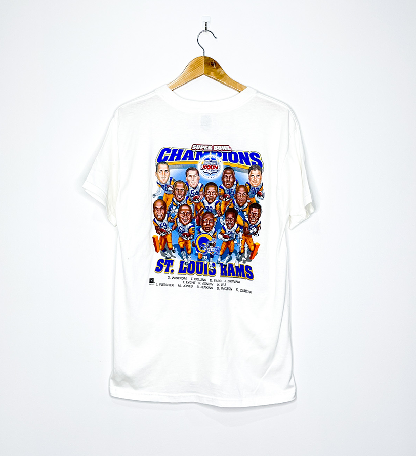 ST. LOUIS RAMS "Super Bowl XXXIV Champions" CARICATURE TEE