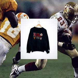 TENNESSEE VOLUNTEERS VS FLORIDA STATE SEMINOLES "1998 National Championship" VINTAGE CREWNECK