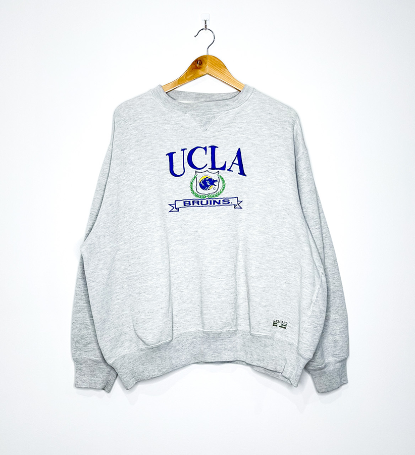 UCLA BRUINS EMBROIDED VINTAGE CREWNECK