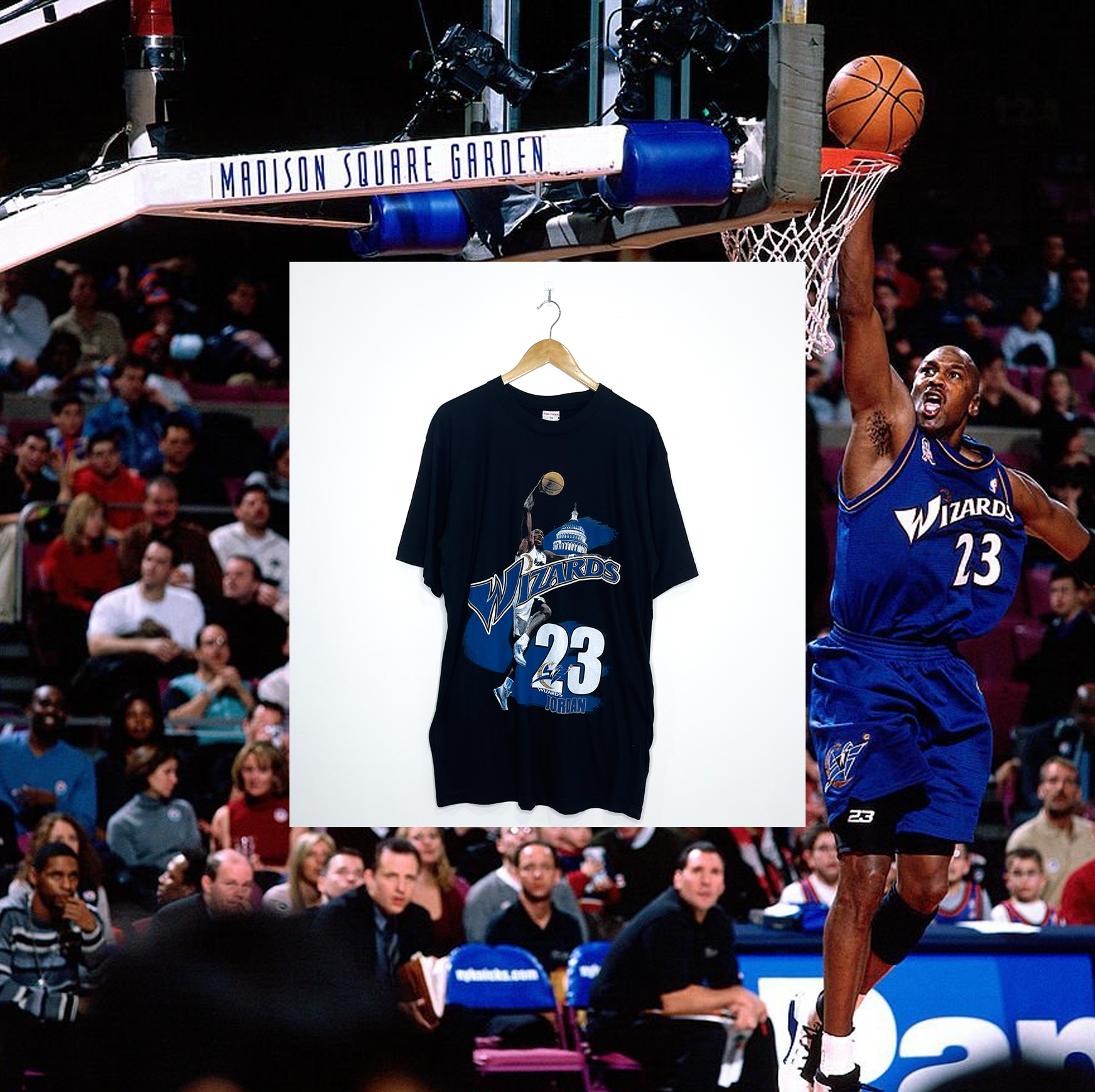 WASHINGTON WIZARDS "Michael Jordan 23" VINTAGE PLAYER TEE