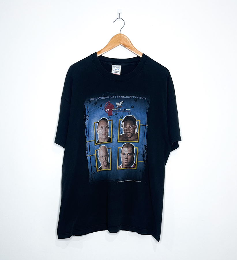 WWF "Rebellion Pay Per View" VINTAGE WRESTLING TEE